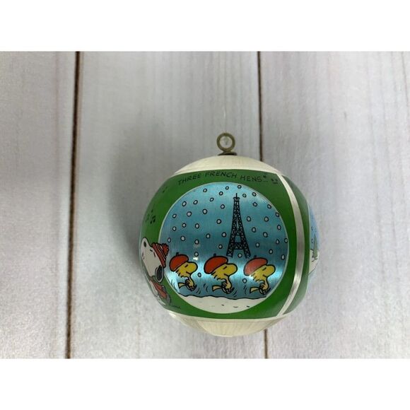 Vintage Snoopy Peanuts Woodstock 1980 Cute XMas Holiday Tree Christmas Ornament - Picture 8 of 16